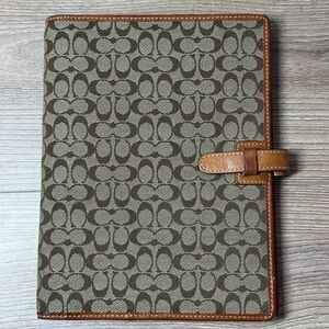 Coach signature canvas executive planner